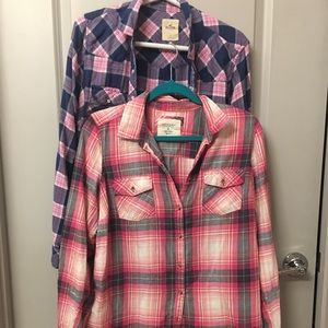 Set of 2 Plaid Shirts